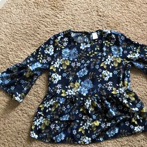 Women’s Floral Peplum Top